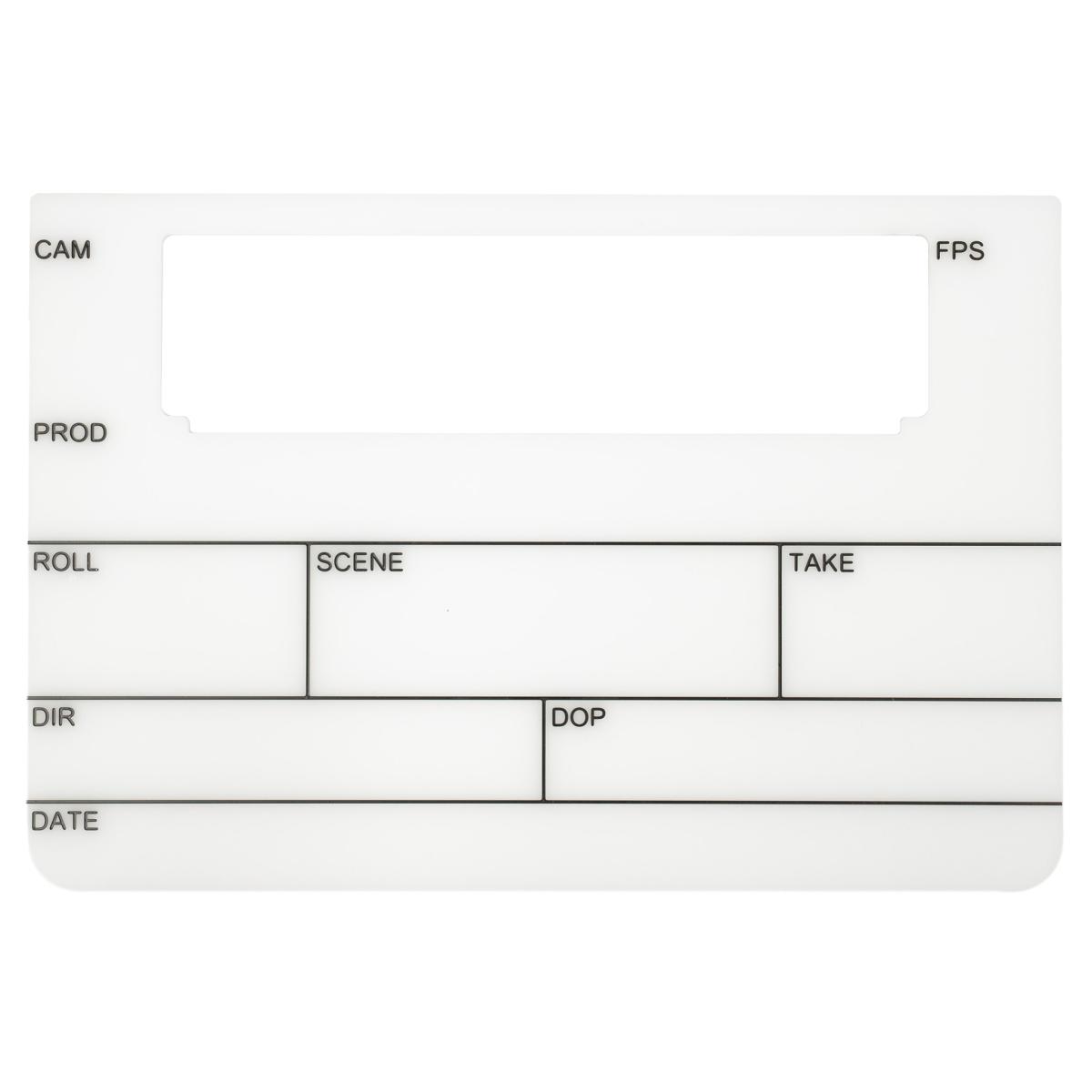 Filmsticks Timecode Acrylic Board – Medium 11″ USA Version | Pro Slate ...