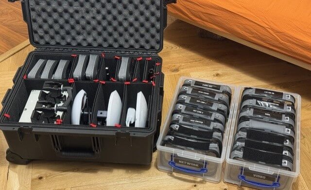 Filmsticks Upgraded 1-Piece Transparent TPU Storage Case – Large (Black ...