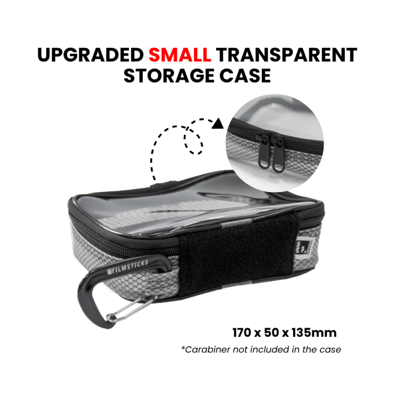 [UPGRADED] Filmsticks Transparent TPU Storage Cases – Set of 3 (Black ...